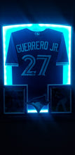 Load image into Gallery viewer, Framed -  Vladimir Guerrero Jr. Signed Nike Jersey - LED&#39;s Edition
