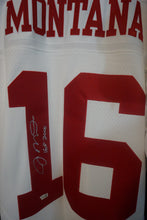 Load image into Gallery viewer, Joe Montana Signed Mitchell &amp; Ness Legacy Jersey with Script (HOF 2000)
